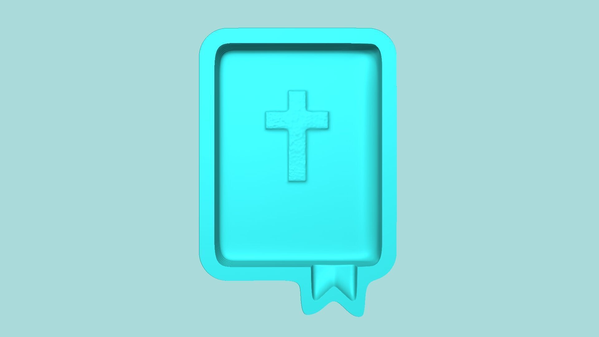 Holy Bible Mold 01 - Silicon Maker - Template 3D print model_5