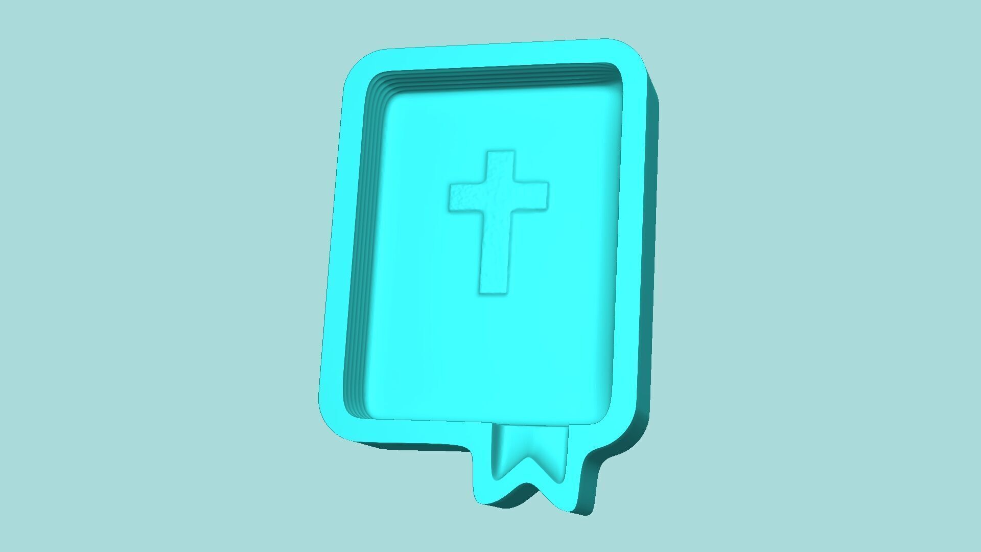 Holy Bible Mold 01 - Silicon Maker - Template 3D print model_4
