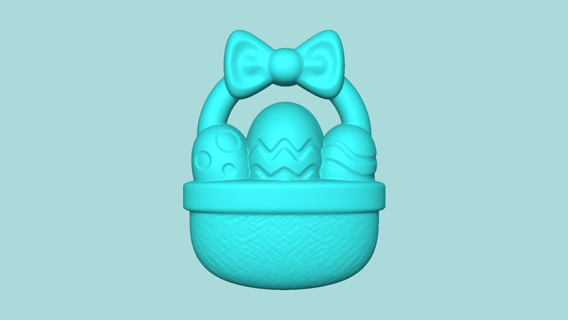 Easter Basket Mold - Silicon Maker - Template 3D print model_3