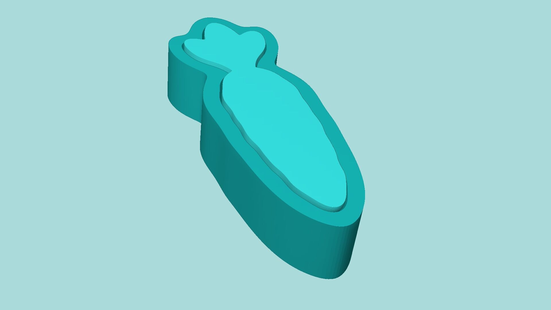 Carrot Mold - Silicon Maker - Template 3D print model_1