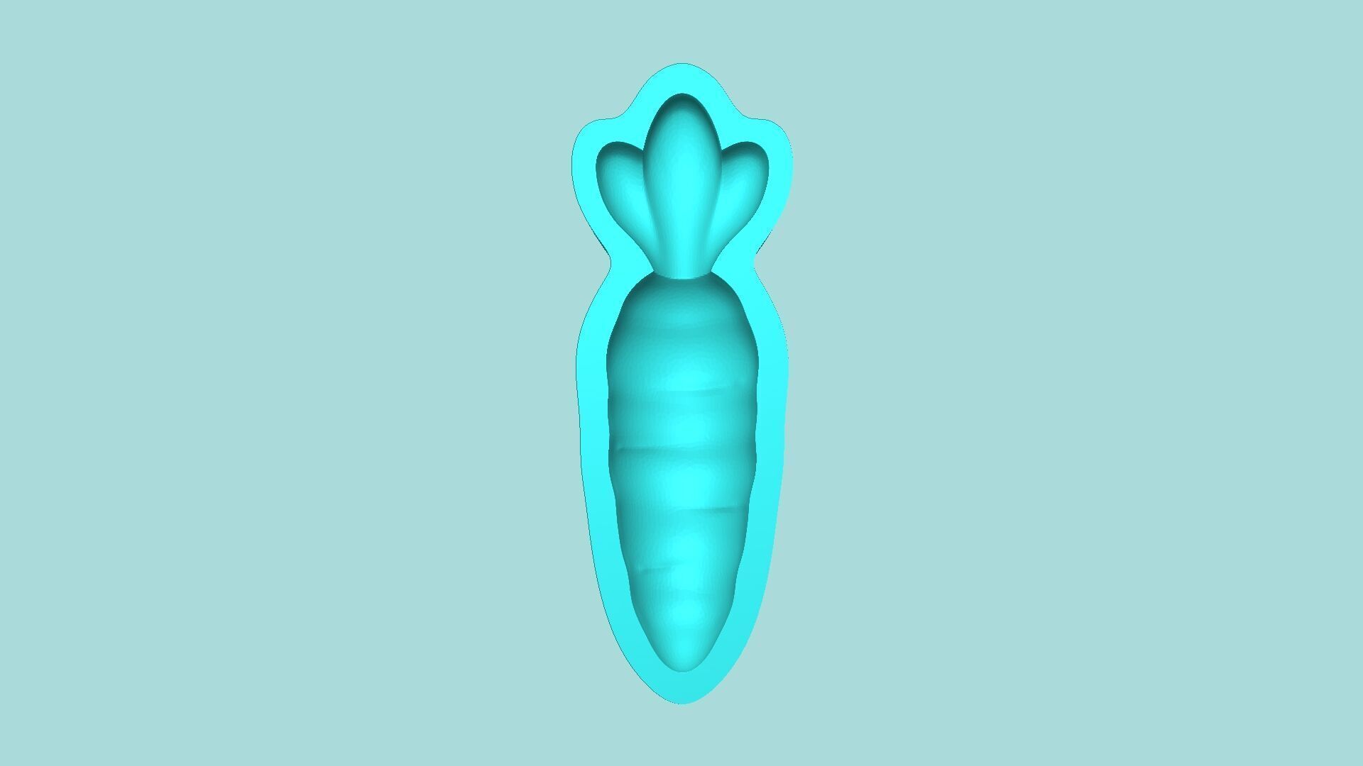 Carrot Mold - Silicon Maker - Template 3D print model_5
