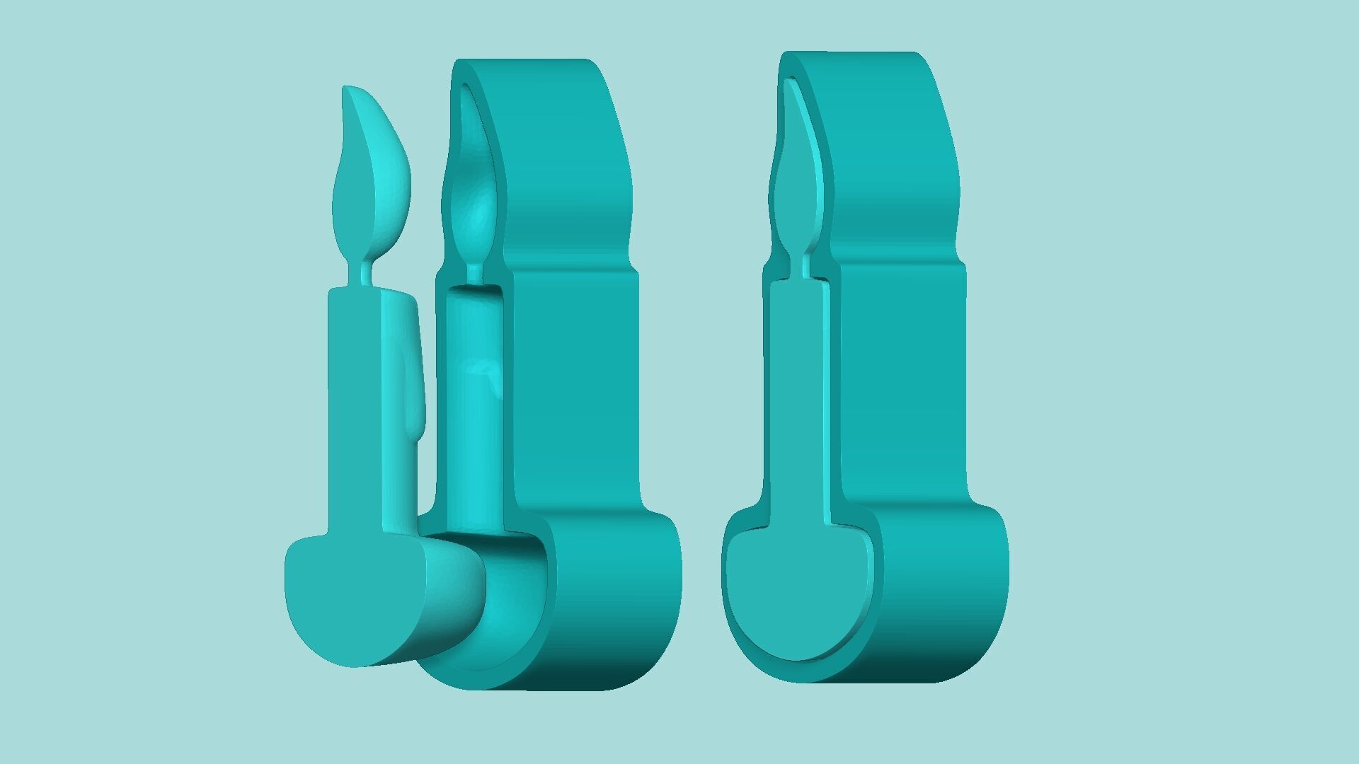 Candle Mold 01 - Silicon Maker - Template 3D print model_7