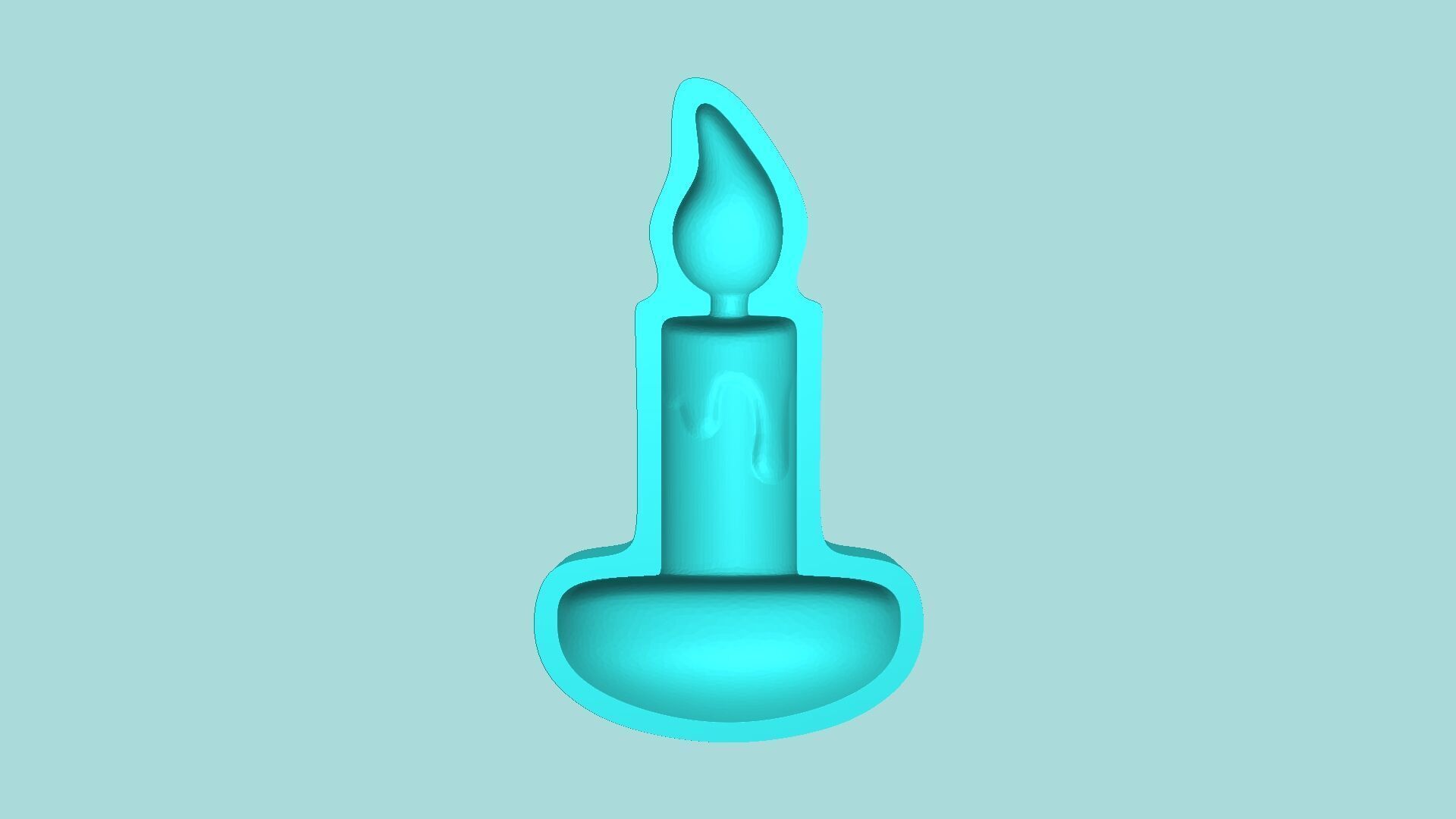 Candle Mold 01 - Silicon Maker - Template 3D print model_5