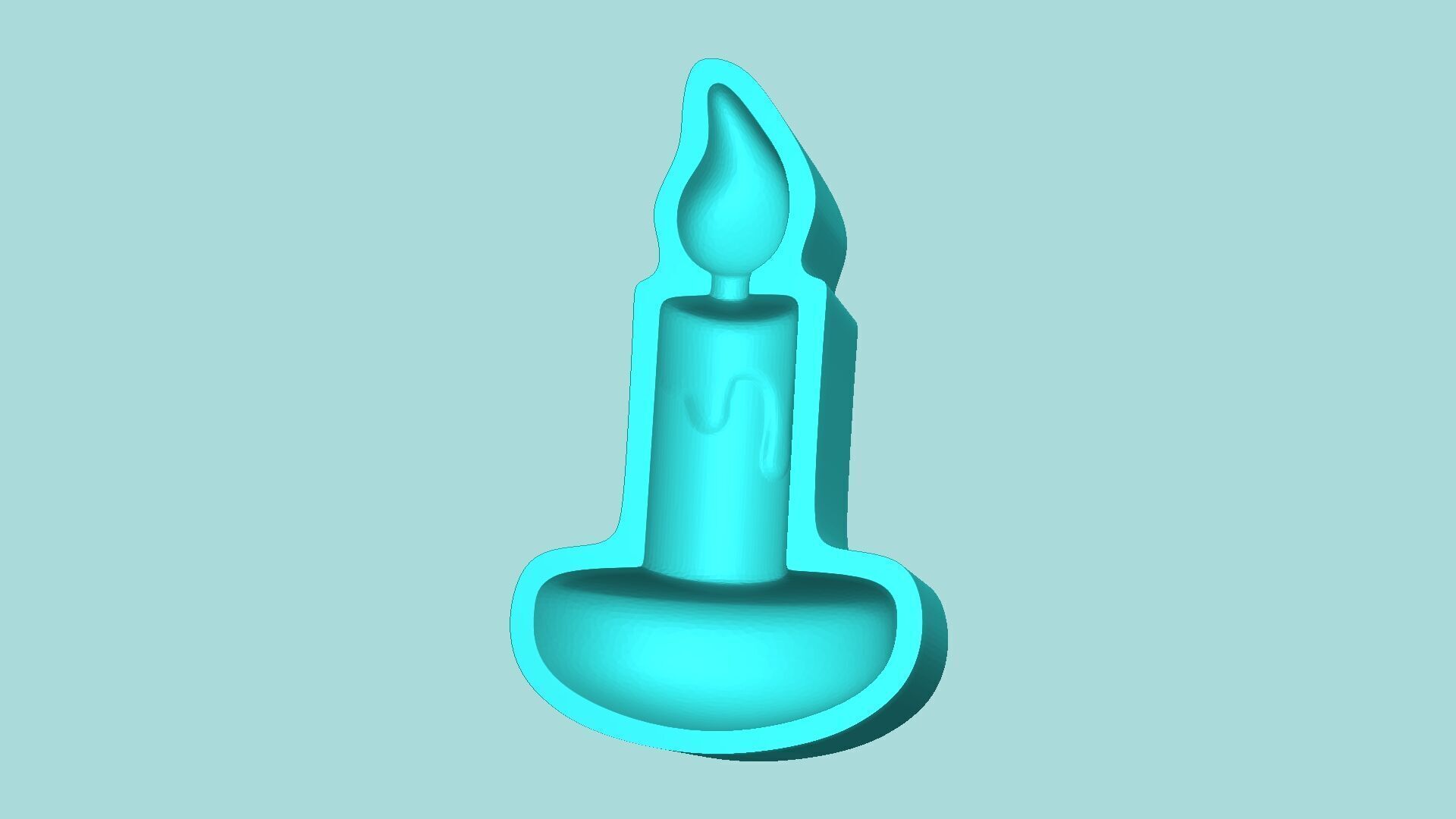 Candle Mold 01 - Silicon Maker - Template 3D print model_4