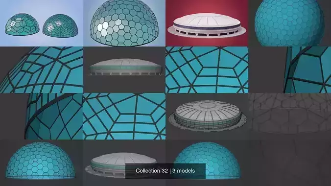 Generic Domes 3D Model Collection