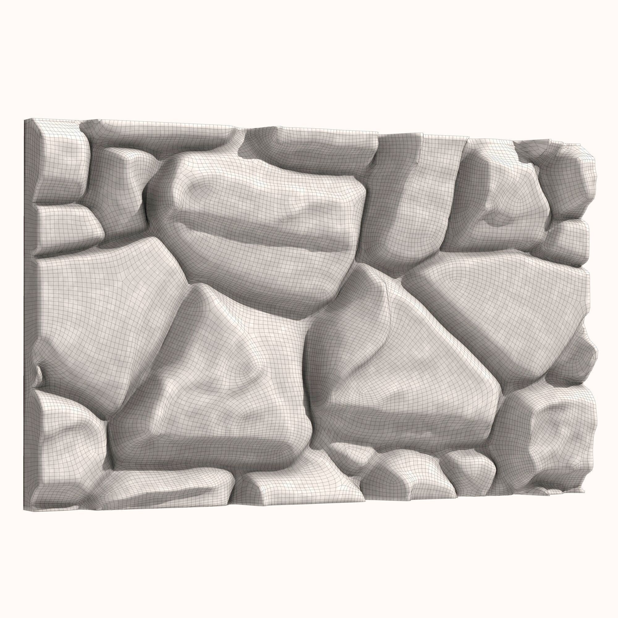 Stone Wall 081 3D model_5