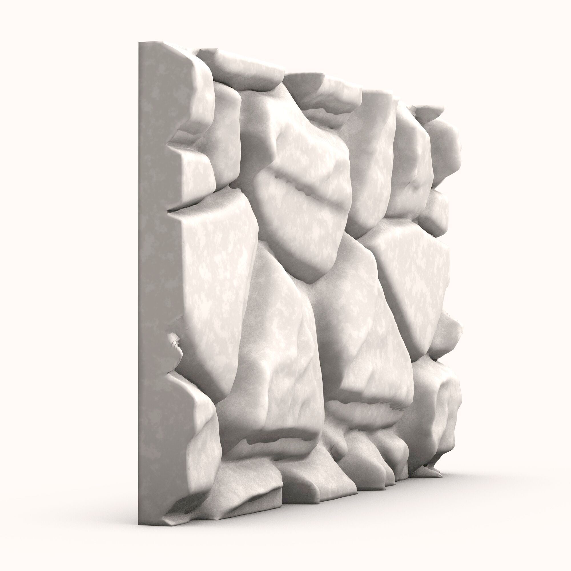 Stone Wall 081 3D model_1