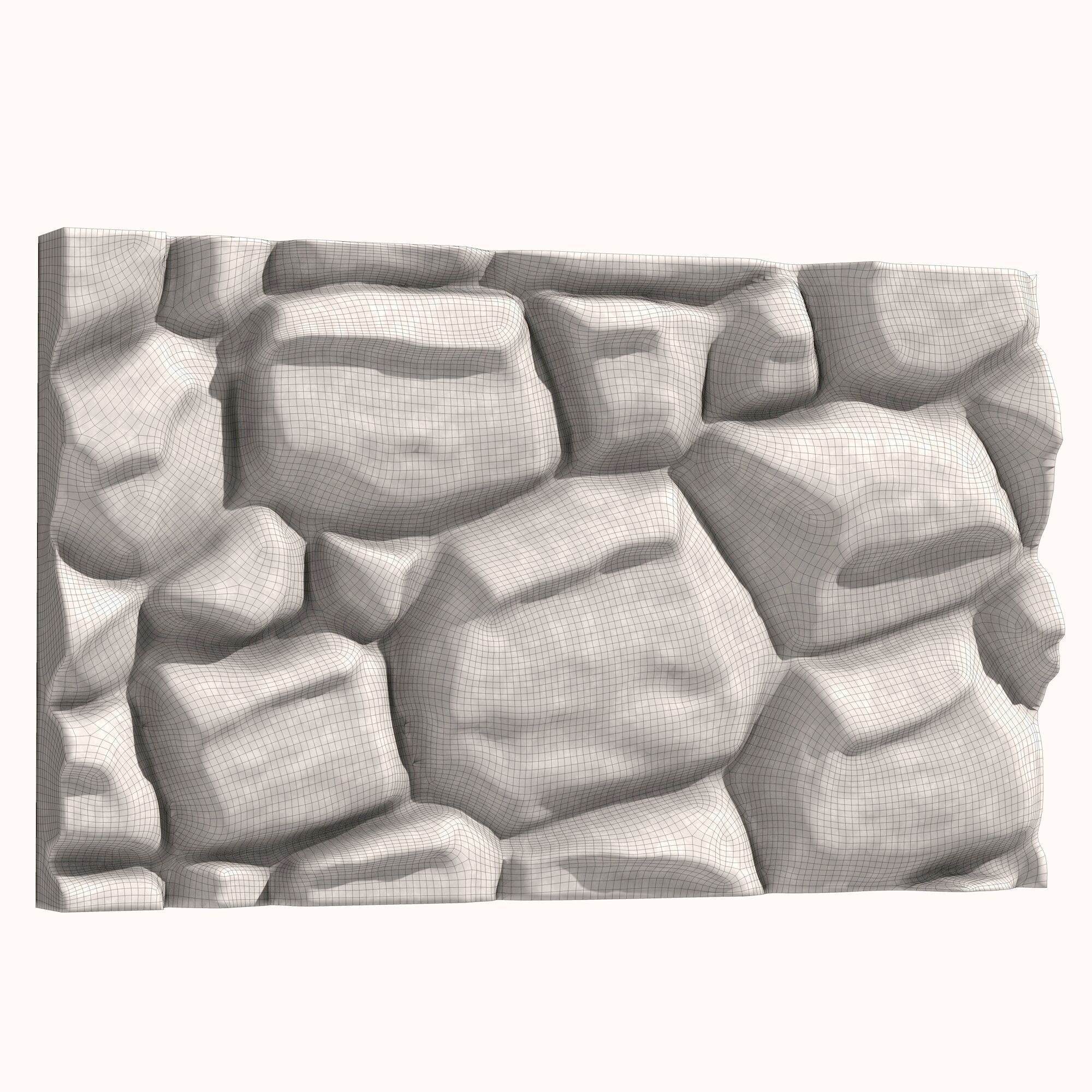 Stone Wall 079 3D model_5