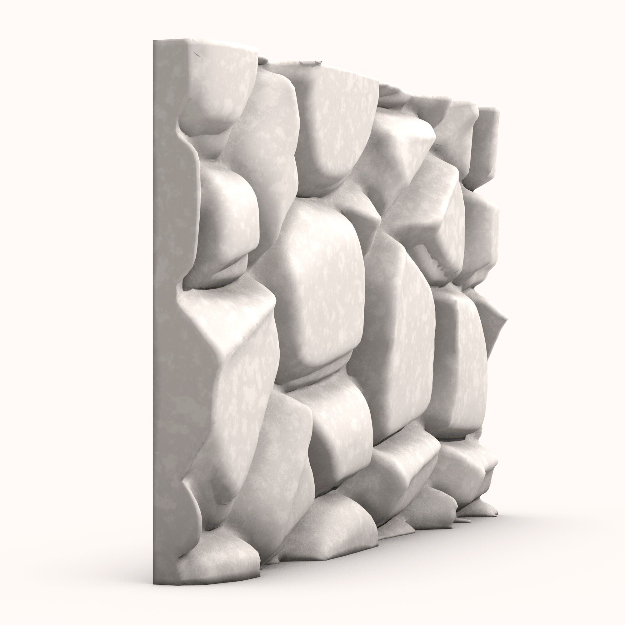 Stone Wall 077 3D model_1