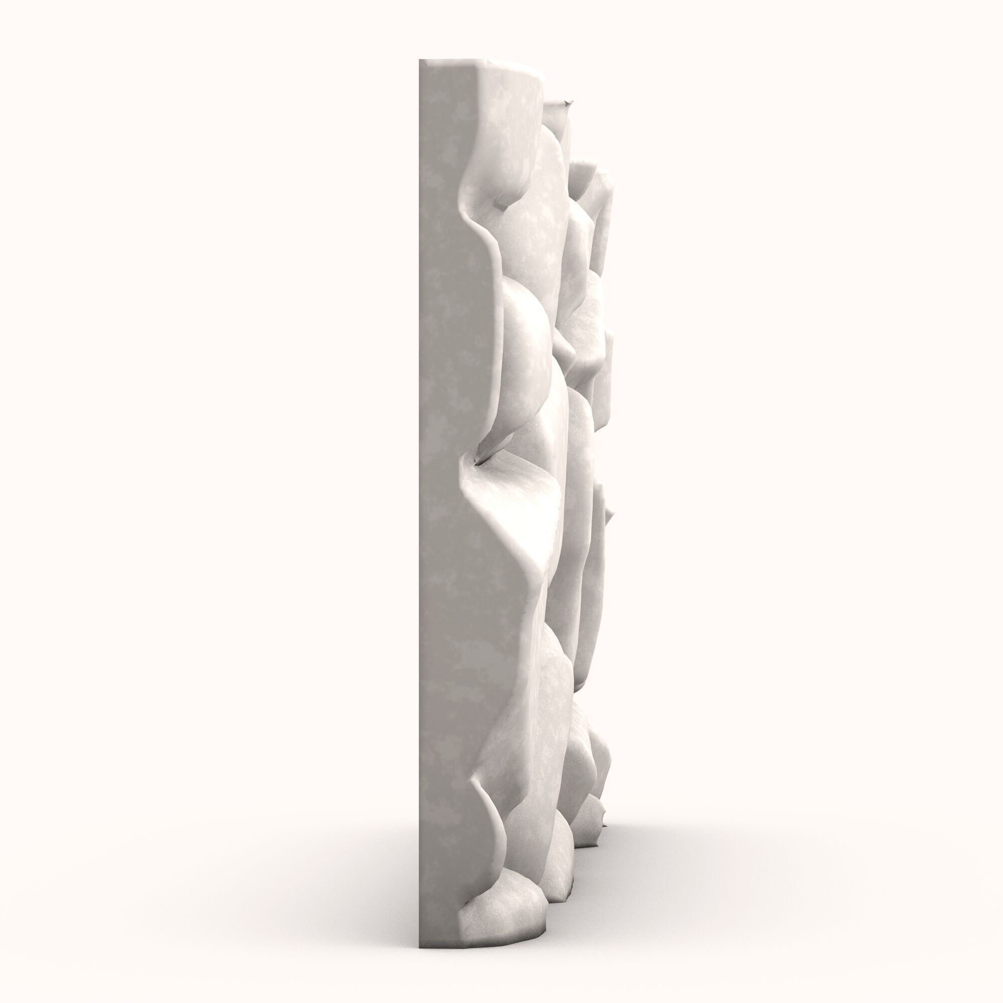 Stone Wall 077 3D model_2