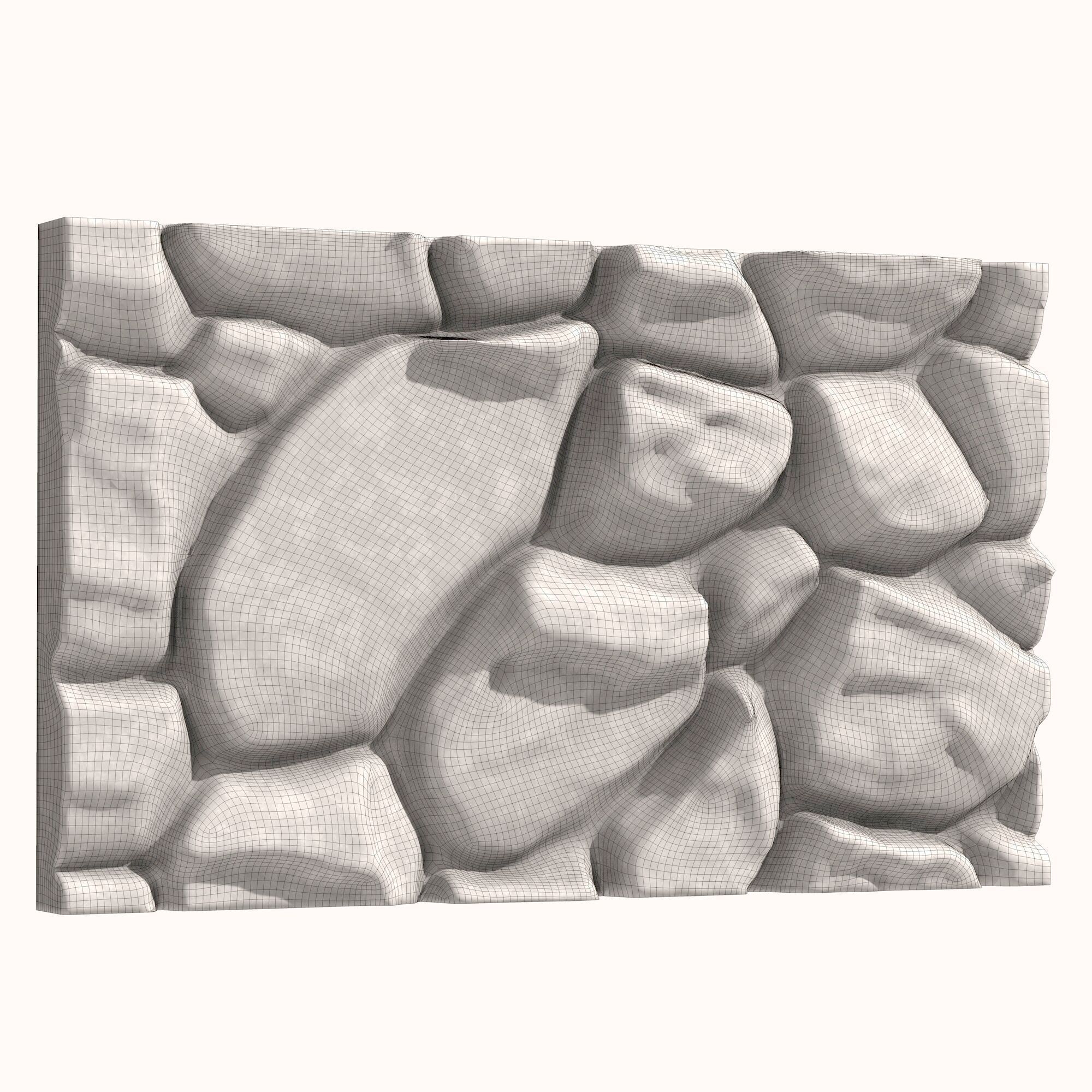 Stone Wall 076 3D model_5