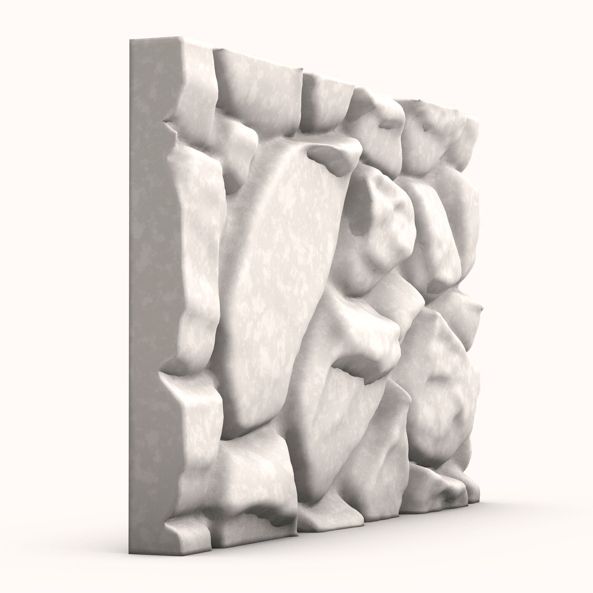 Stone Wall 076 3D model_1