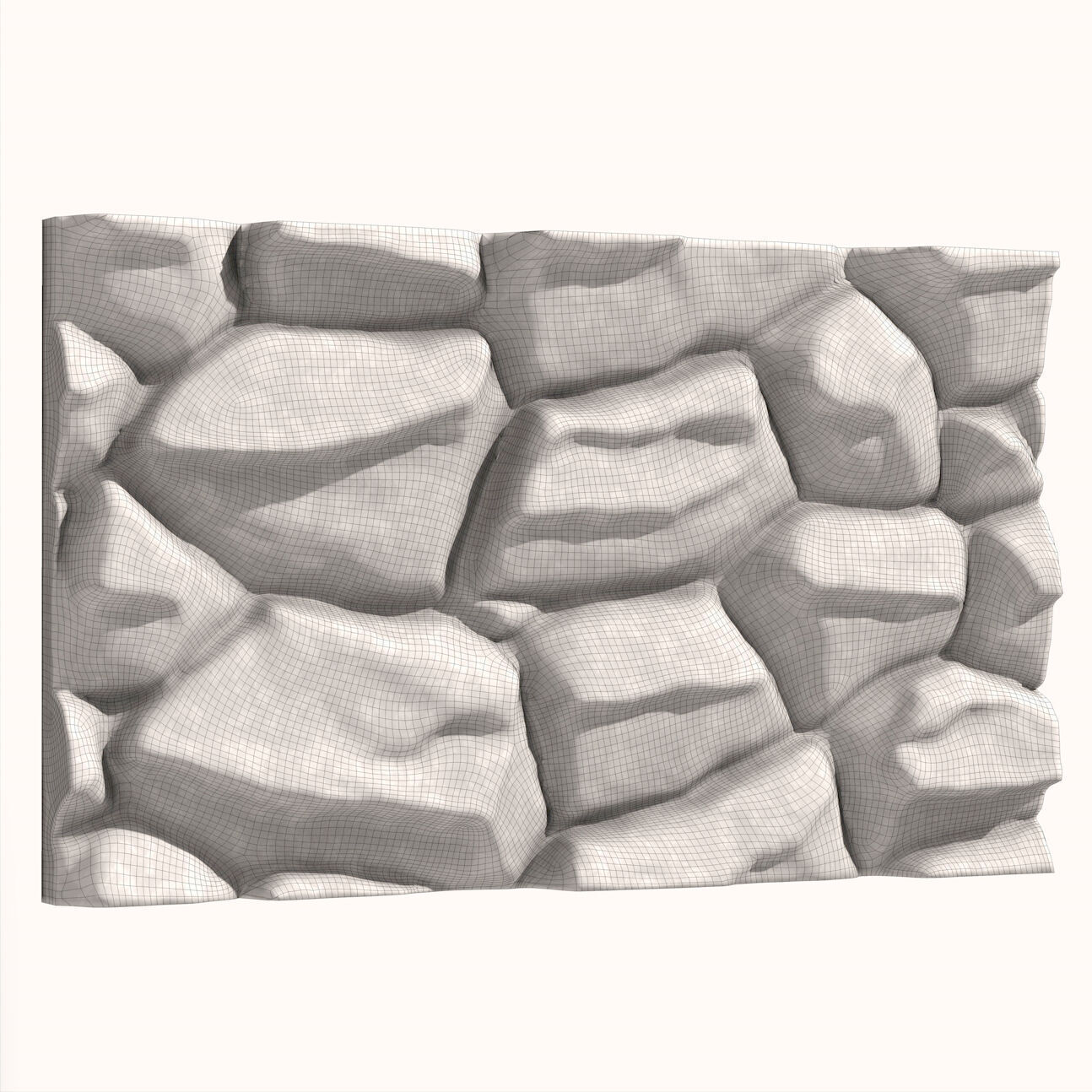 Stone Wall 075 3D model_5