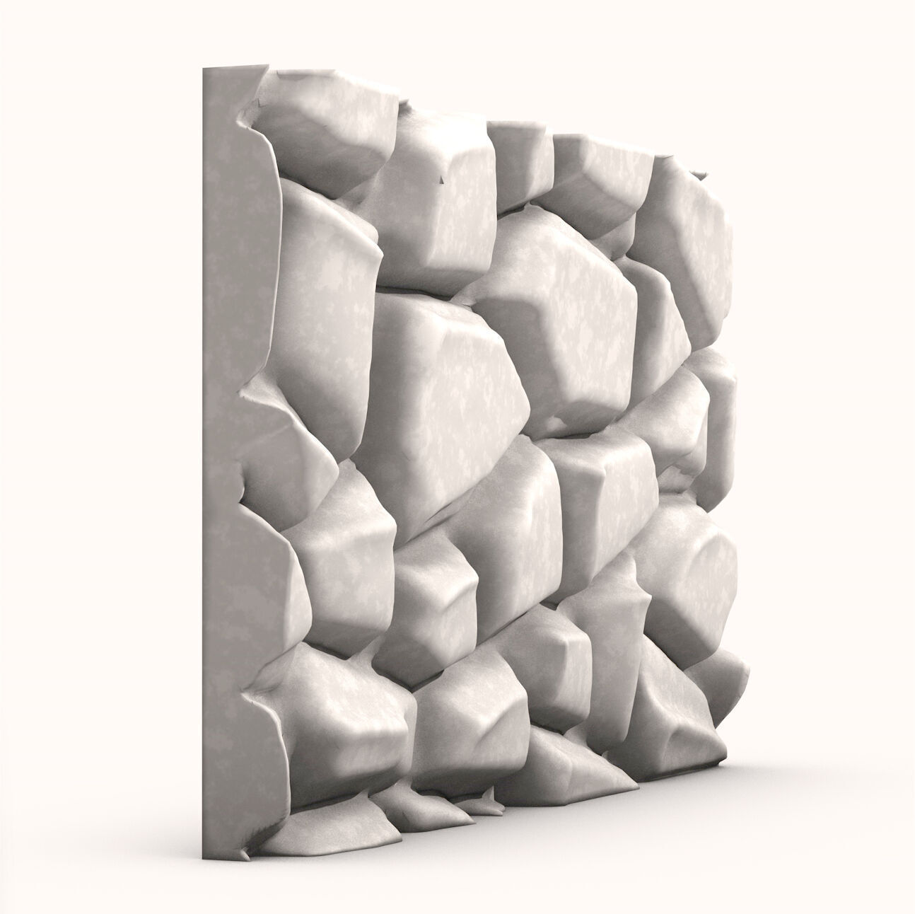 Stone Wall 074 3D model_1