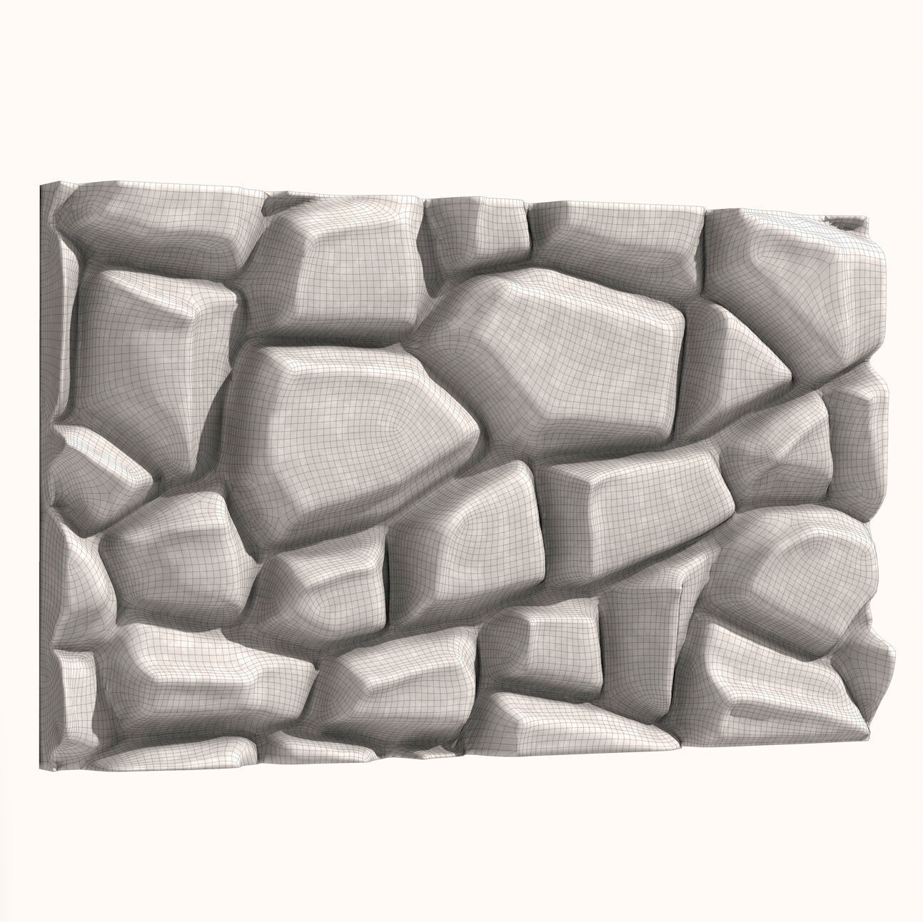 Stone Wall 074 3D model_5