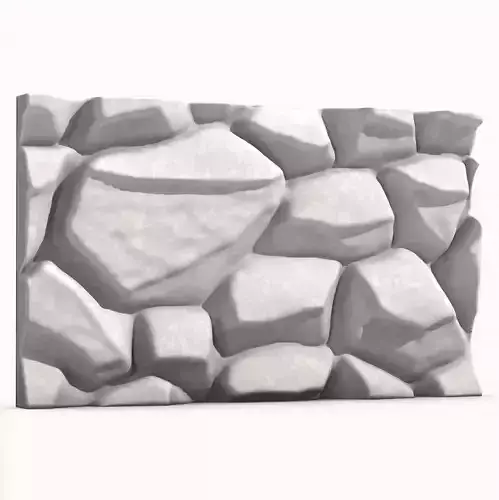 Rustic Rubble Stone Wall Geometry