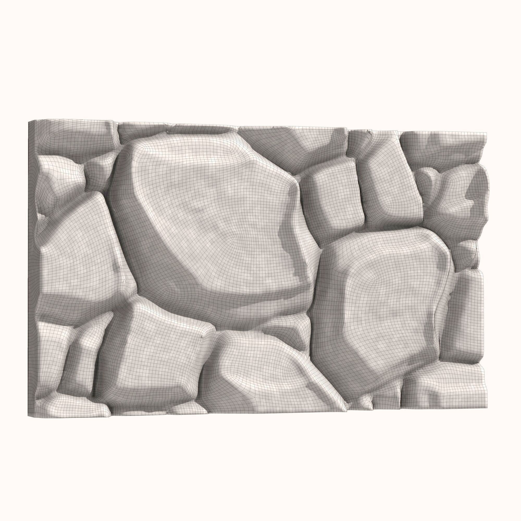Stone Wall 068 3D model_5