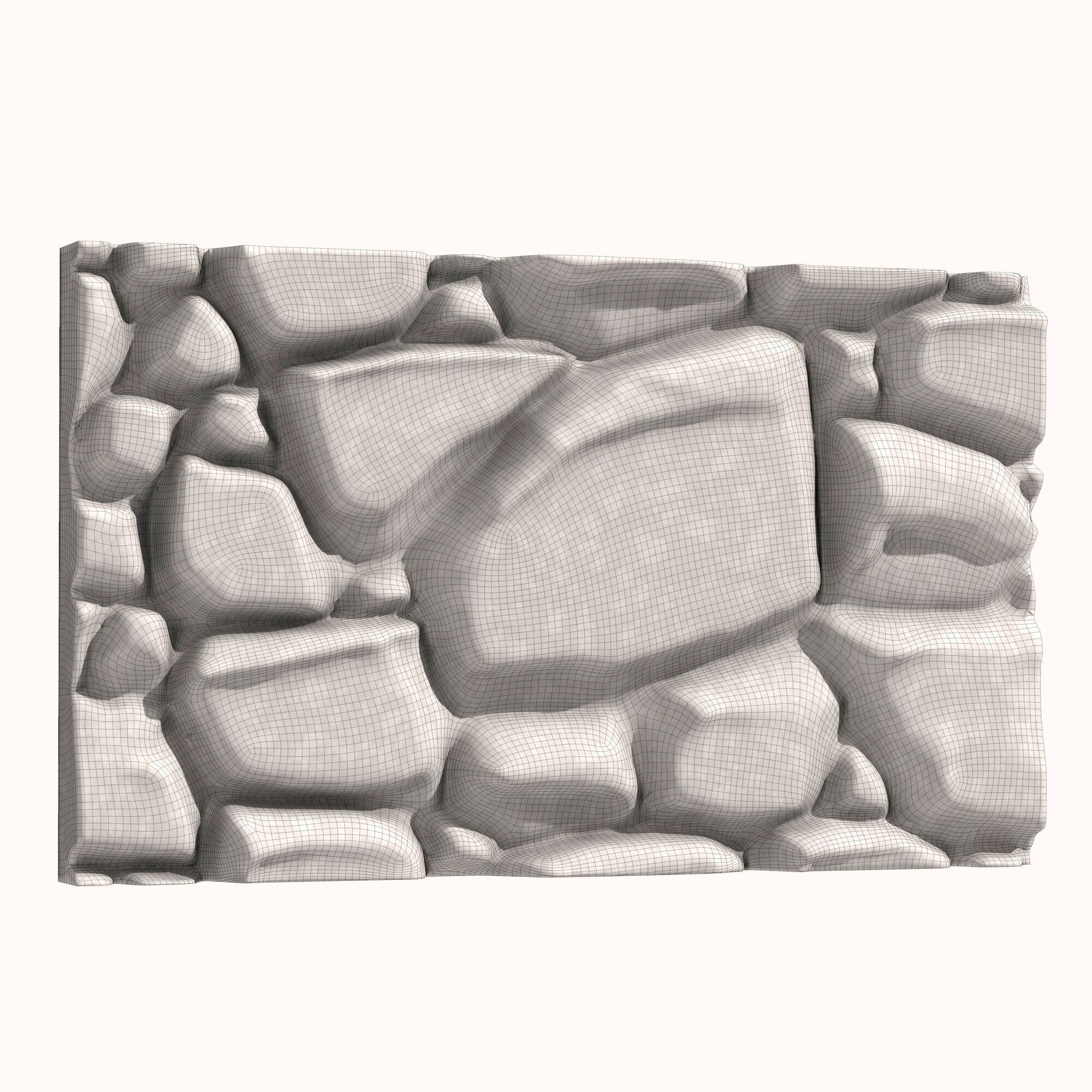 Stone Wall 064 3D model_5