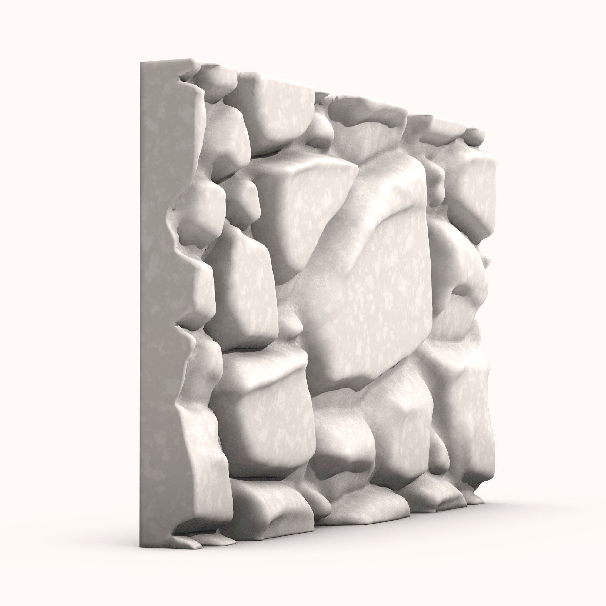Stone Wall 064 3D model_1