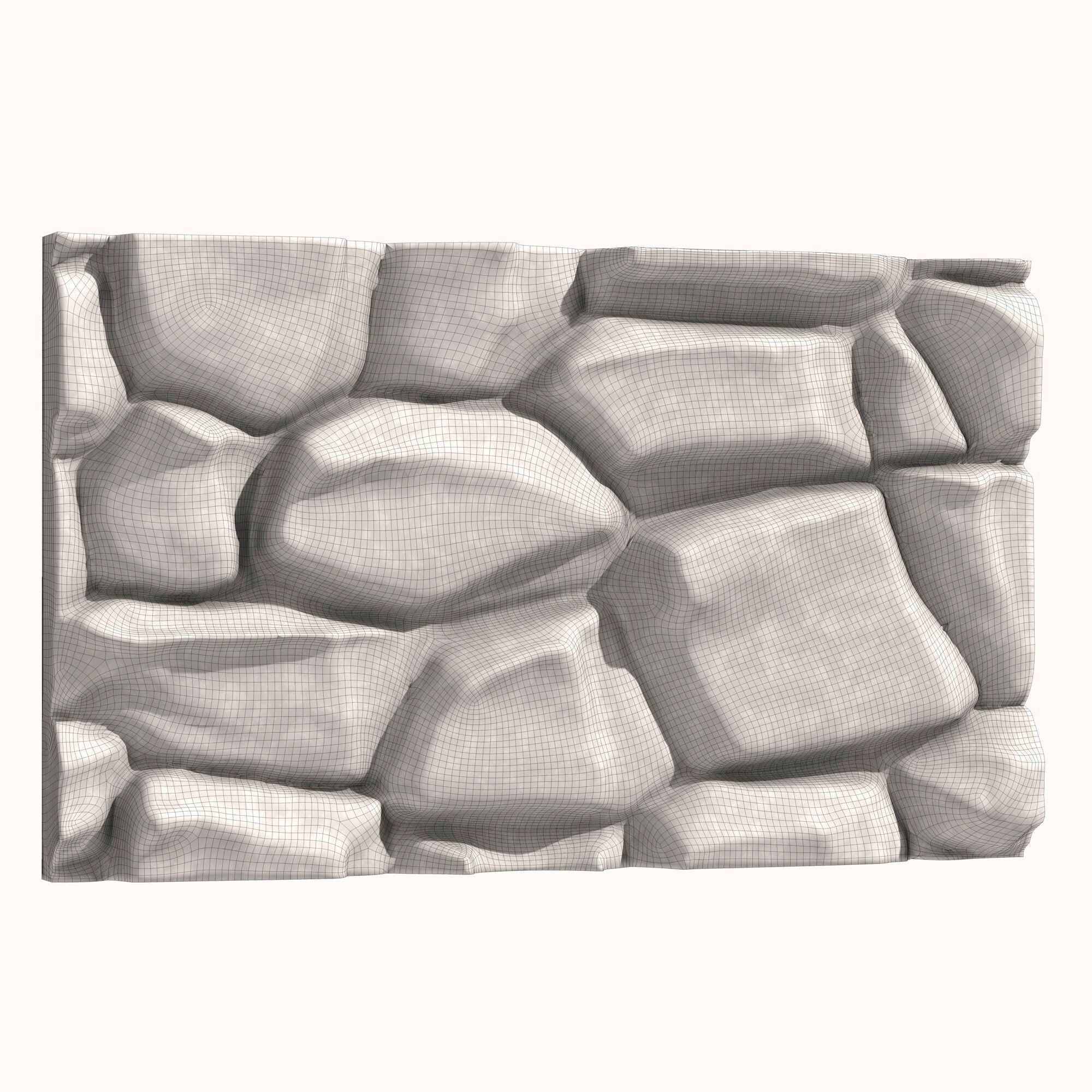 Stone Wall 062 3D model_5