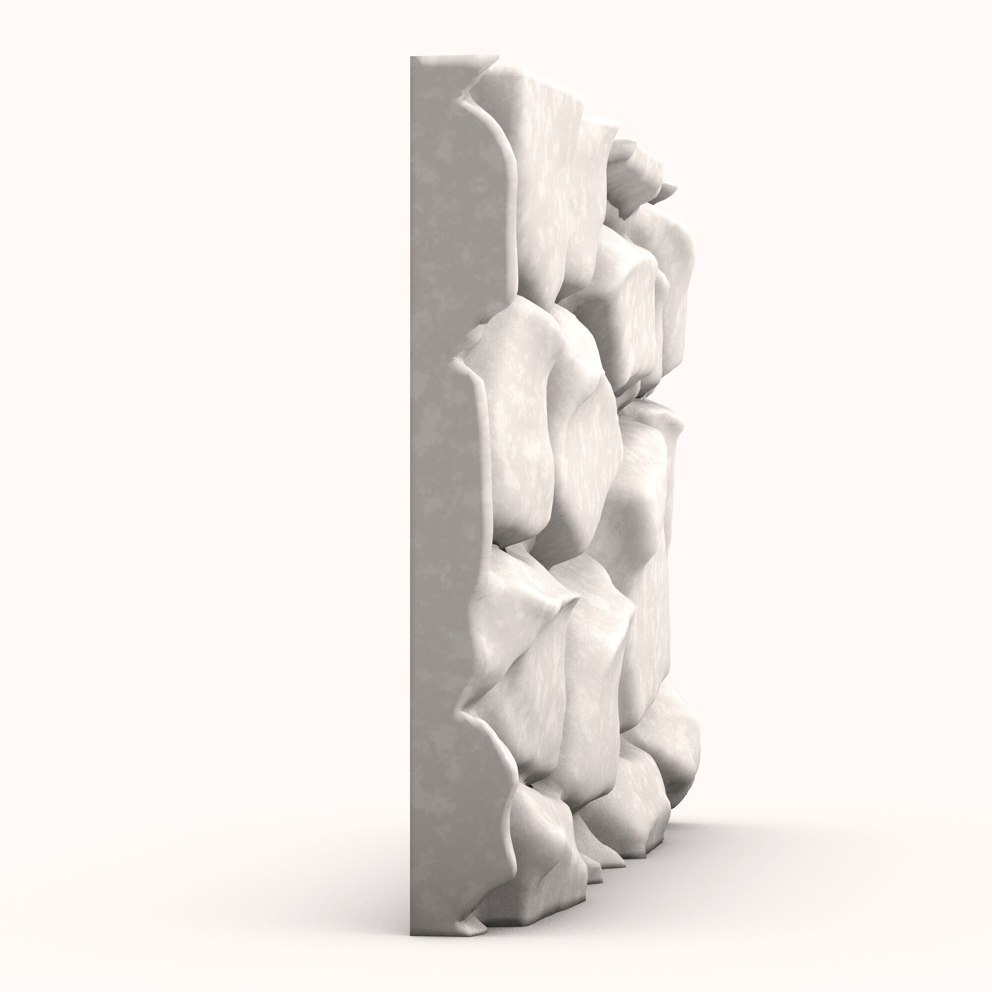 Stone Wall 062 3D model_2