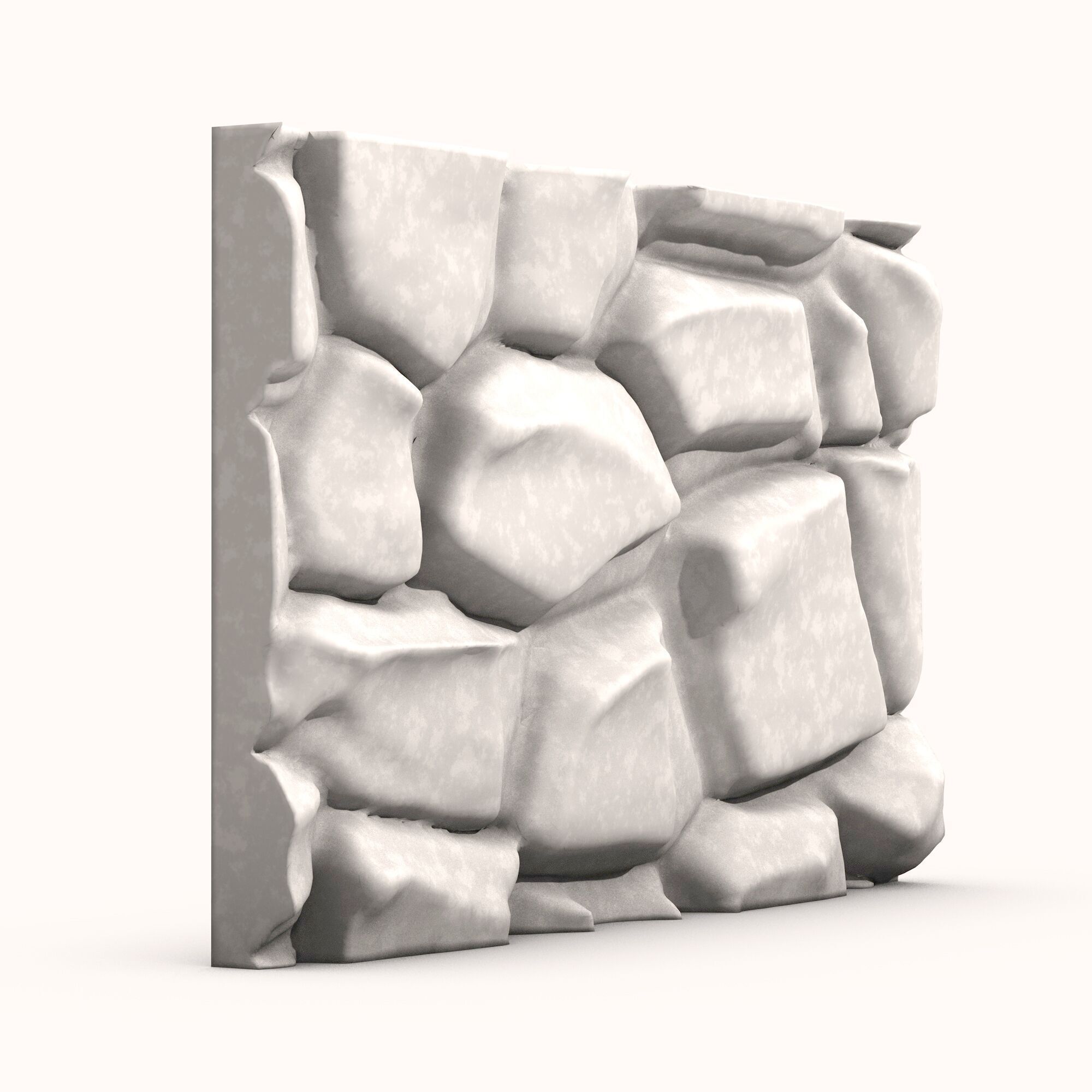 Stone Wall 062 3D model_1