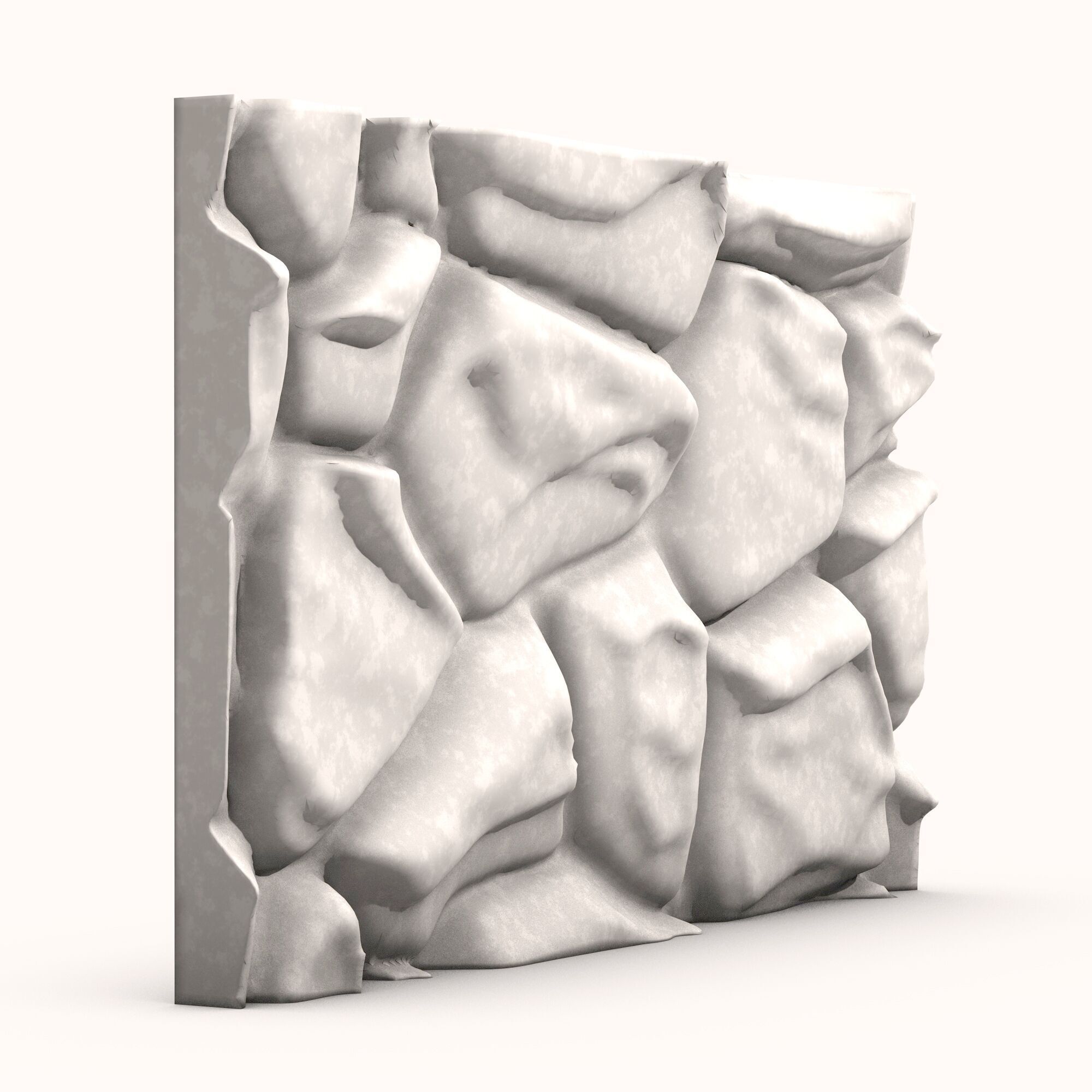 Stone Wall 058 3D model_1