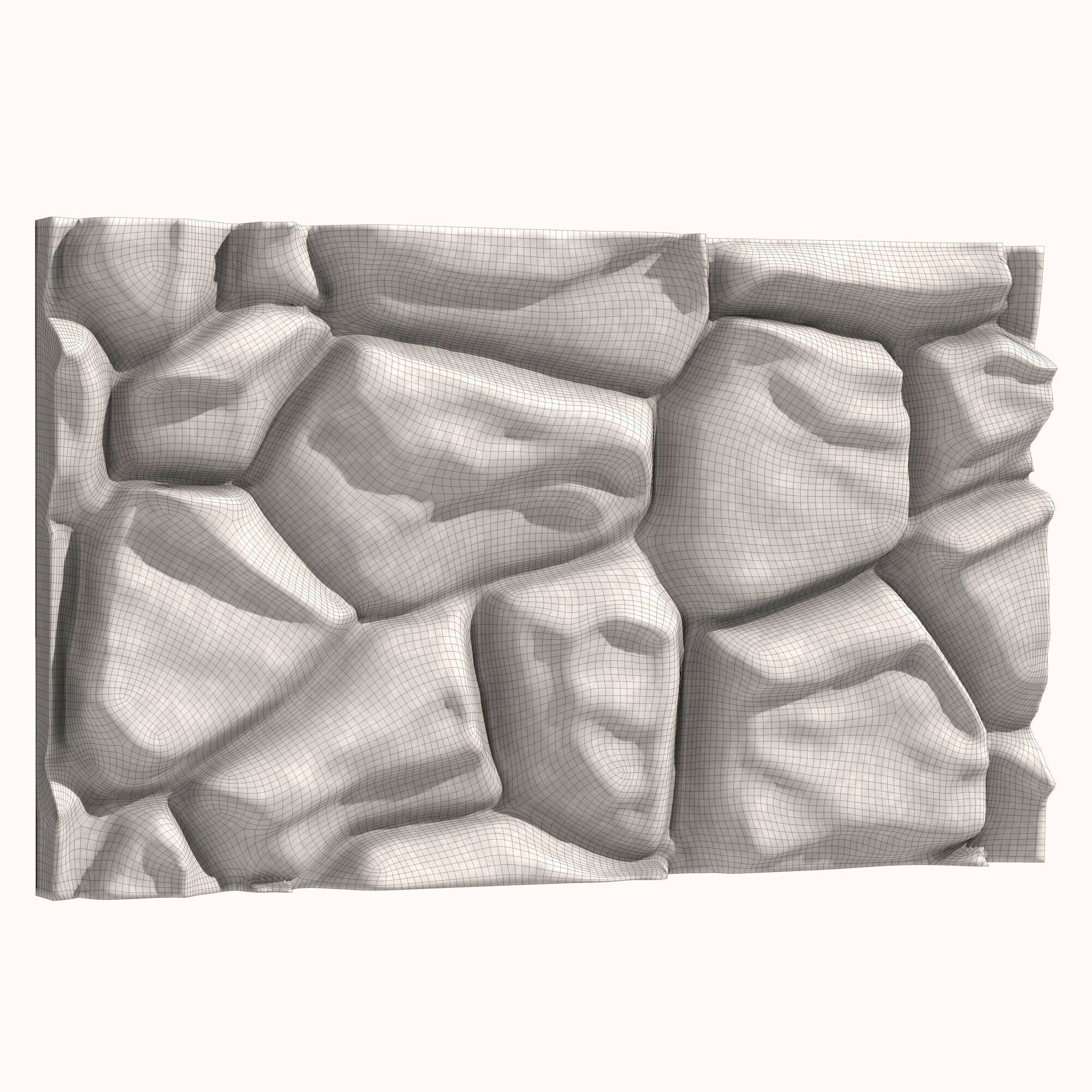 Stone Wall 058 3D model_5