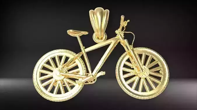 Solid Cycling Bicycle Bike Sport Pendant Jewelry 3D print model