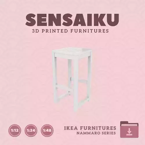 NAMMARO Bar Stool for Miniature Dollhouse - IKEA - 3D Print