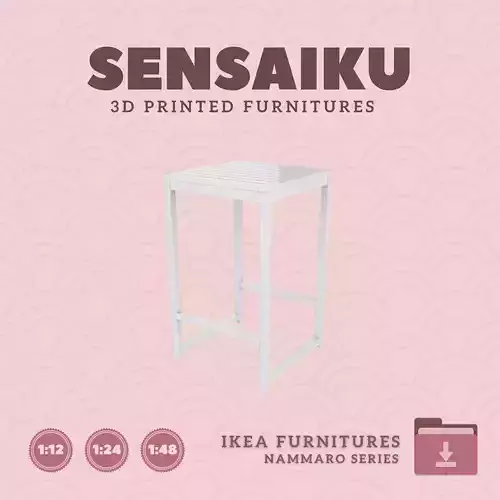 NAMMARO Bar table for Miniature Dollhouse - IKEA - 3D Print