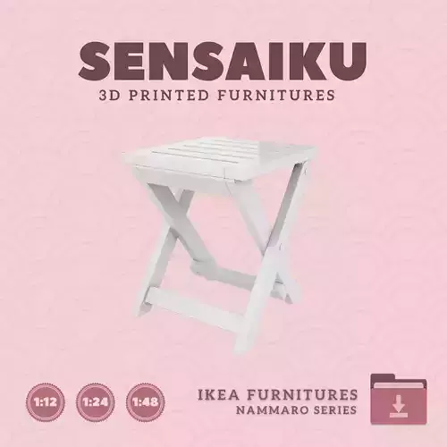 NAMMARO Outdoor Stool for Mini Dollhouse - IKEA - 3D Print