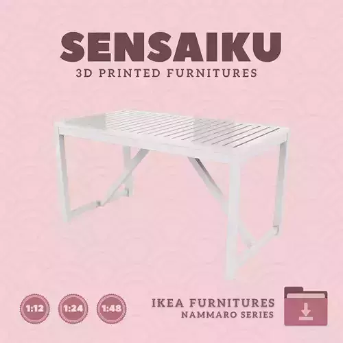 NAMMARO Table V3 for Mini Dollhouse - IKEA - 3D Print