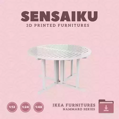 NAMMARO Outdoor Table for Mini Dollhouse - IKEA - 3D Print 3D print model