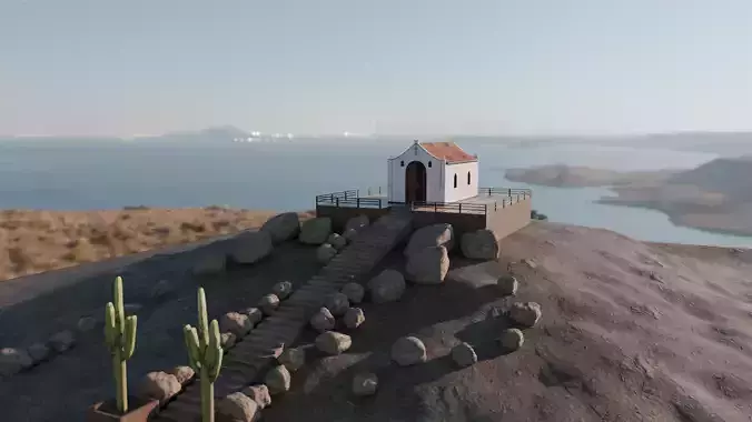 Chapel in Cape Verde 3D model