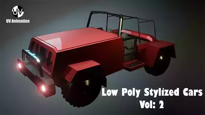 Low Poly Stylized Cars Pack - Vol 2