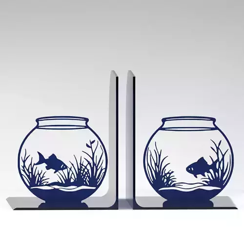 Fishbowl Bookends 3D print model