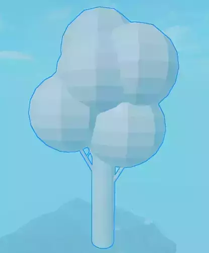 Low-Poly Tree 3D Model