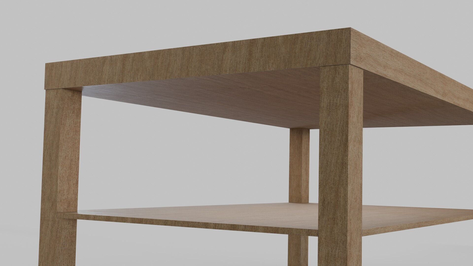 Simple Coffee Table 3D model_3
