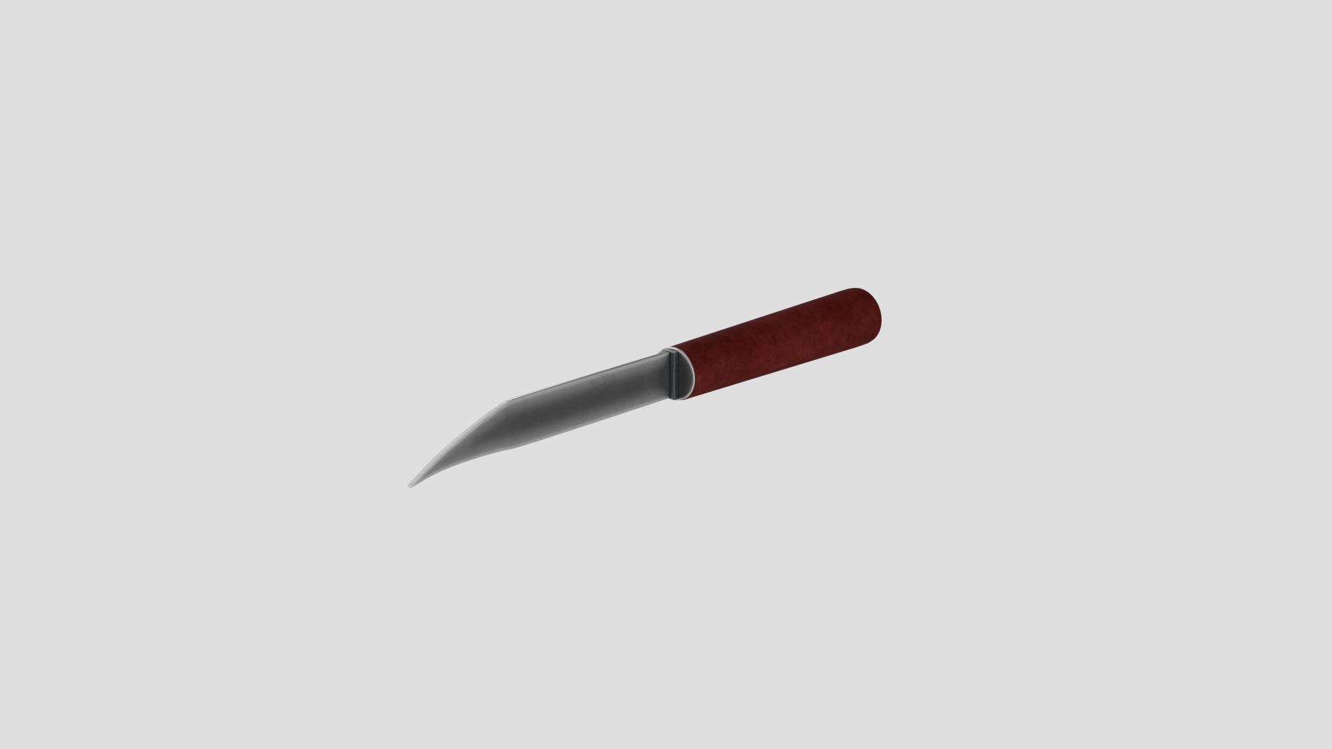Simple Knife  Low-poly 3D model_2