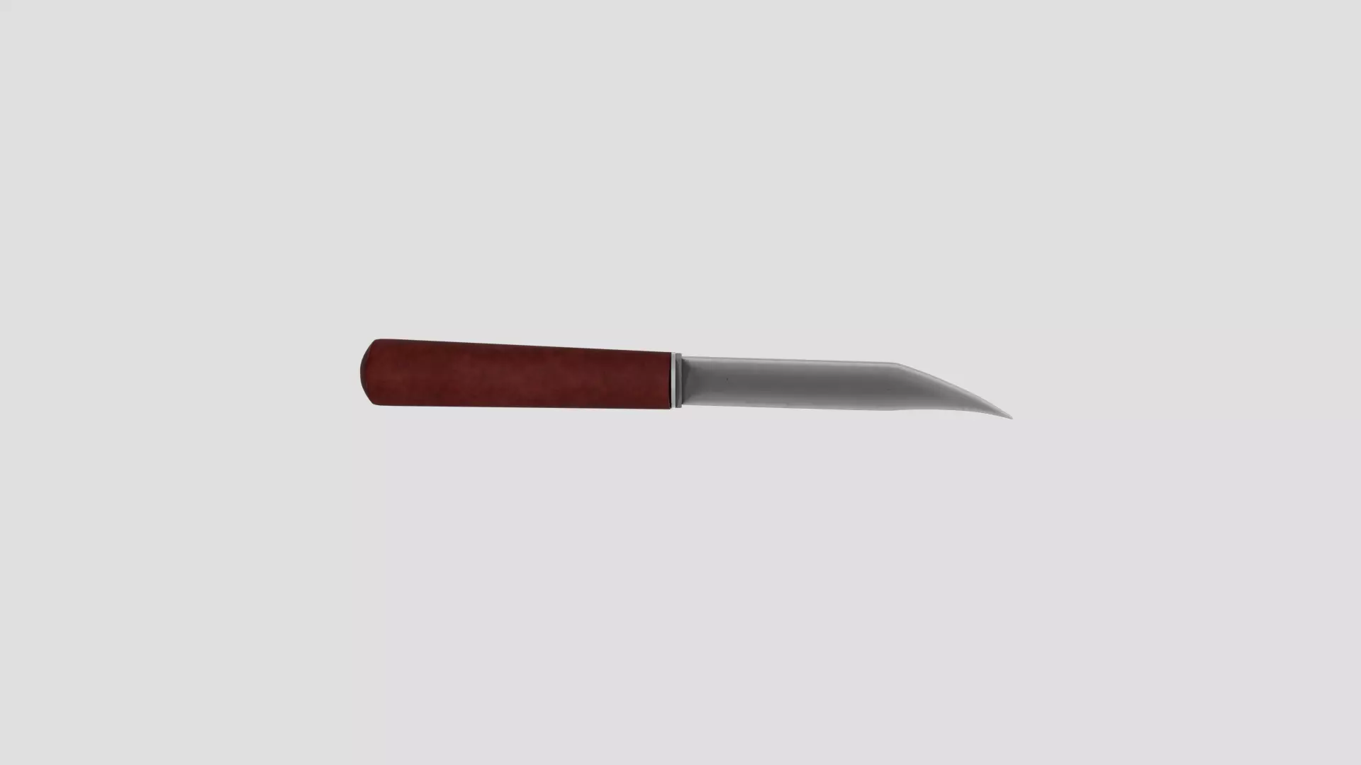Simple Knife  Low-poly 3D model_0
