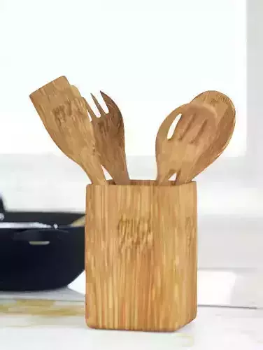 Oceanstar 6-Piece Bamboo Cooking Utensil Set