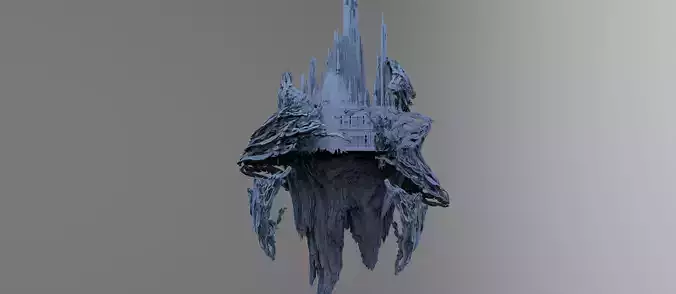Fantasy underworld mountains base