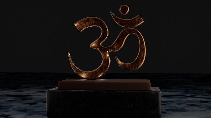 OM Hindu symbol Free 3D model