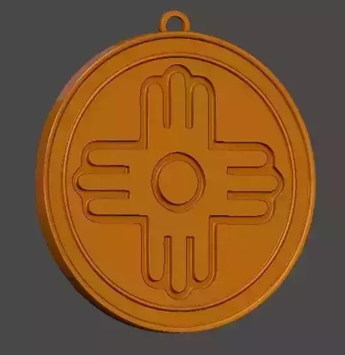 Medallon Chacana manos