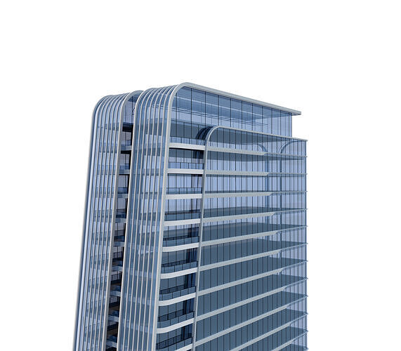 Residential Building 3D model 4