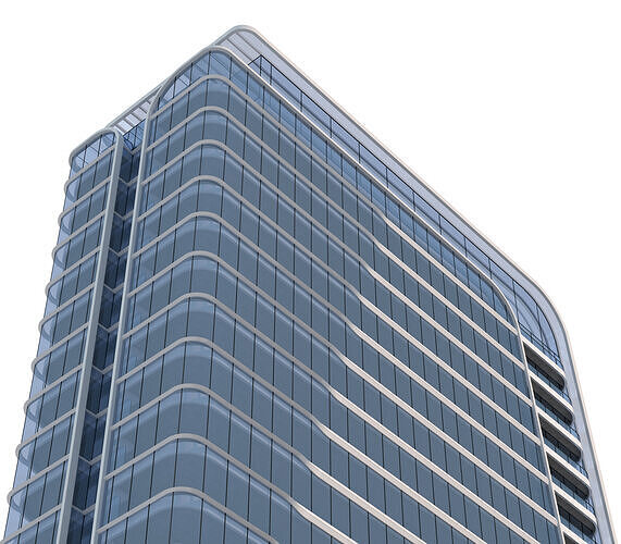 Residential Building 3D model 2