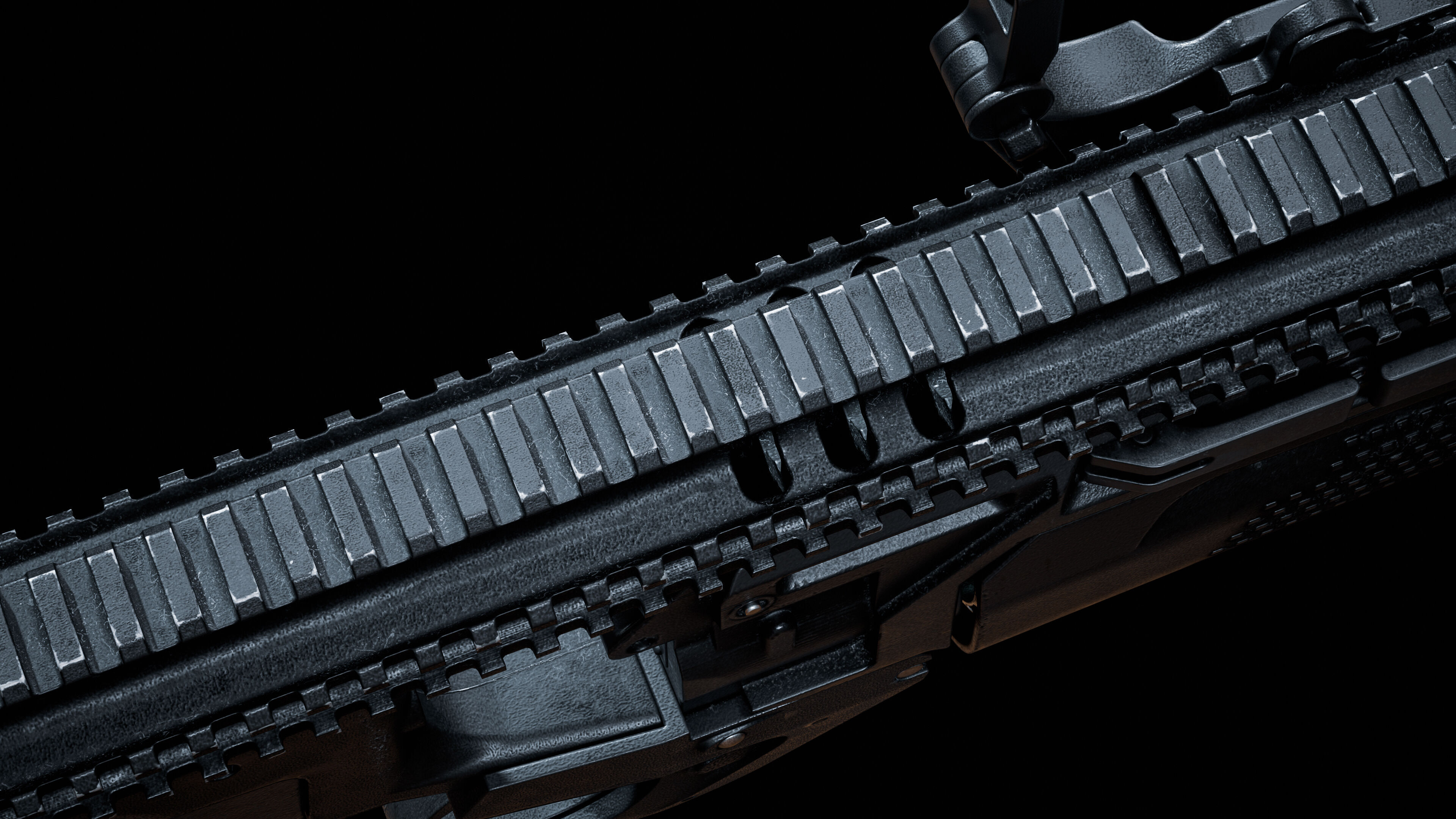 grenade launcher FN 40GL modular pack Low-poly 3D model_13