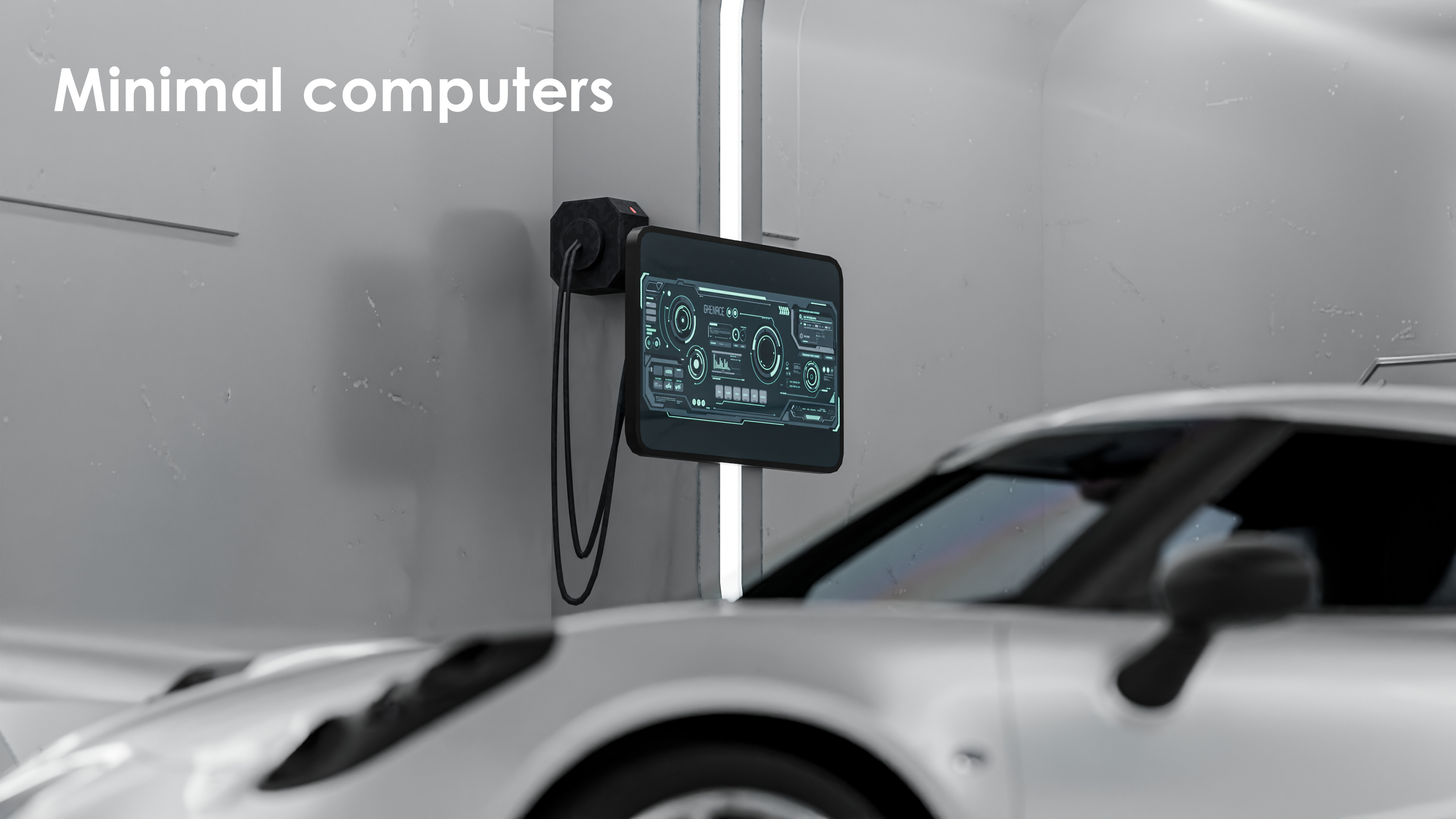 Low Poly Sci-Fi Garage Low-poly 3D model_2