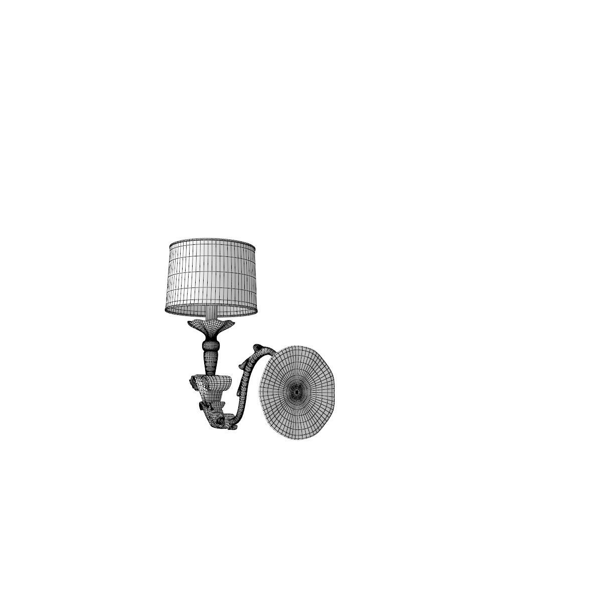 Wall Lamp B Free 3D model_32